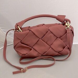 Valentina Fiore | Quilted Leather Bag in Rose